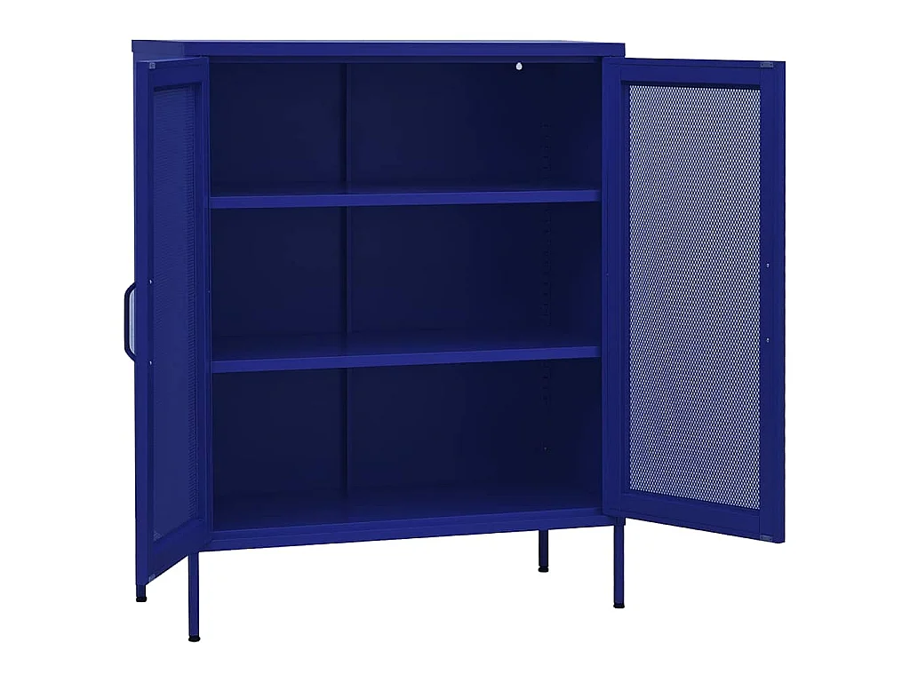 Armoire de rangement Bleu marine 80x35x101,5 cm Acier