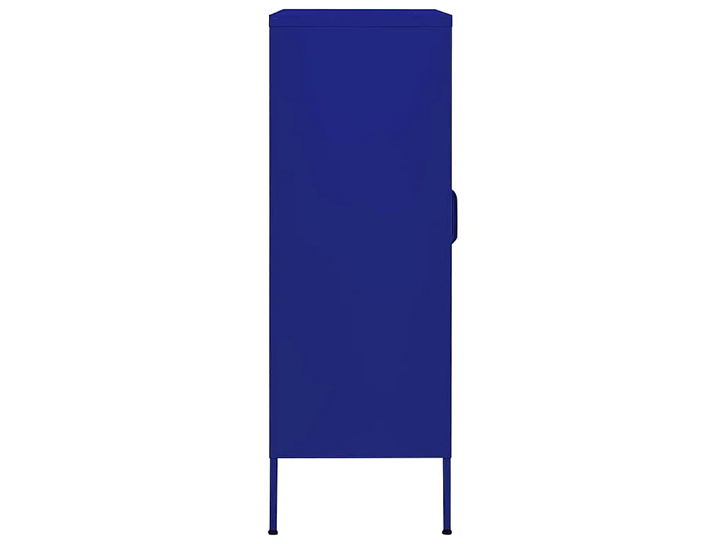 Armoire de rangement Bleu marine 80x35x101,5 cm Acier