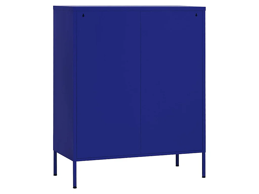 Armoire de rangement Bleu marine 80x35x101,5 cm Acier