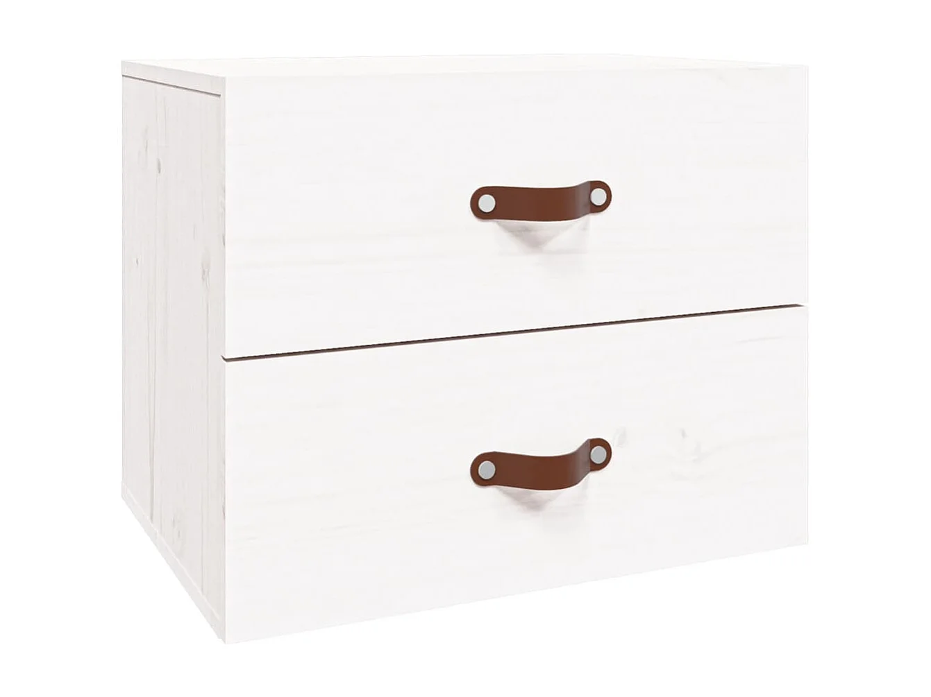 Table de chevet murale Blanc 50x36x40 cm