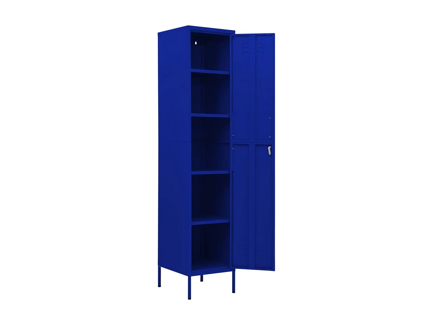 Schließfachschrank Marineblau 35x46x180 cm Stahl
