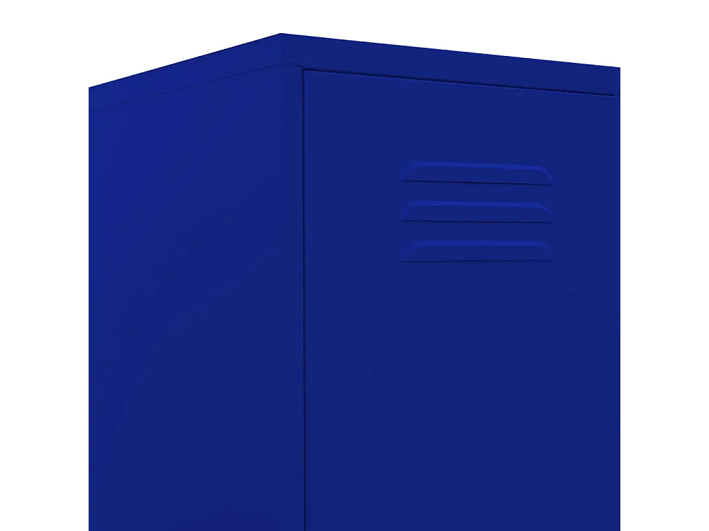 Schließfachschrank Marineblau 35x46x180 cm Stahl