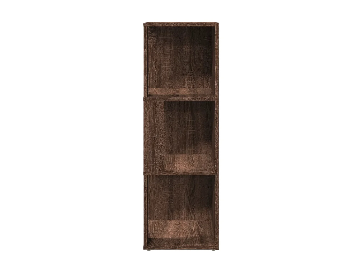 Scaffale Angolare Rovere Marrone 33x33x100 cm Legno Multistrato