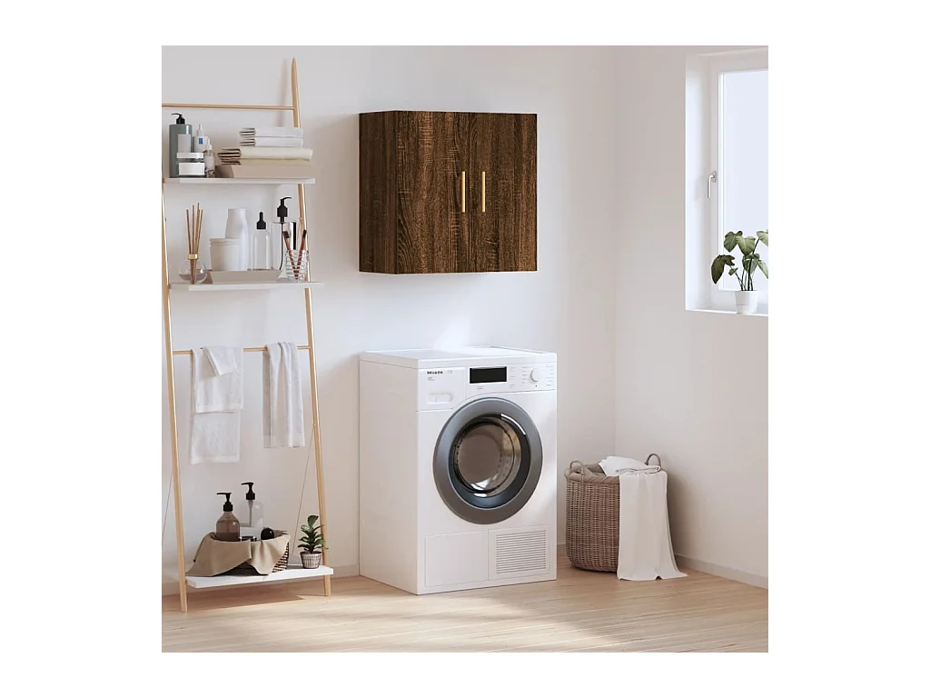 Armoire murale chêne marron 60x31x60 cm bois d'ingénierie