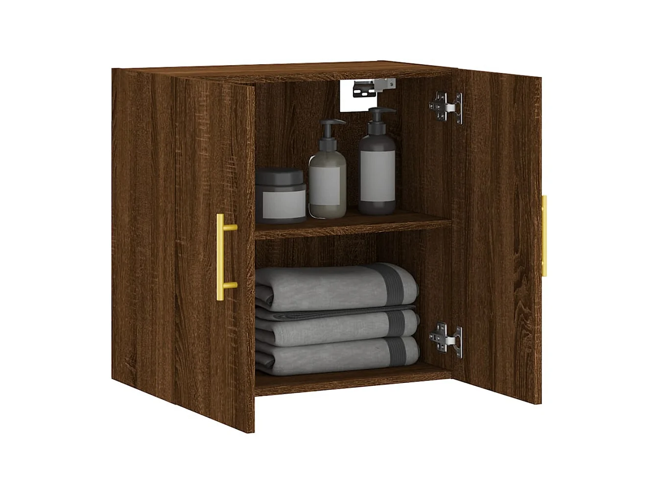 Armoire murale chêne marron 60x31x60 cm bois d'ingénierie