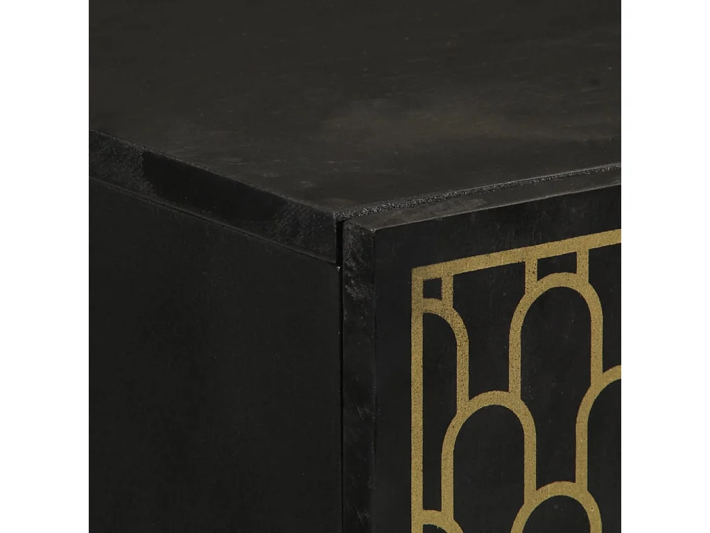 Hoge kast 60x33x100 cm massief mangohout