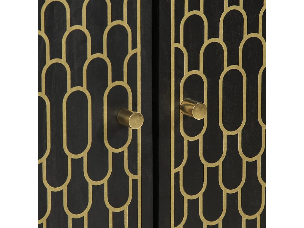 Highboard 60x33x100 cm Massivholz Mango