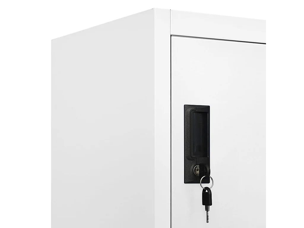 Armoire à casiers Blanc 90x45x180 cm Acier
