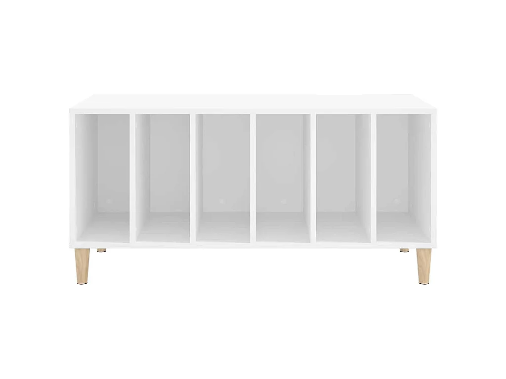 Armoire à disques blanc 100x38x48 cm bois d'ingénierie