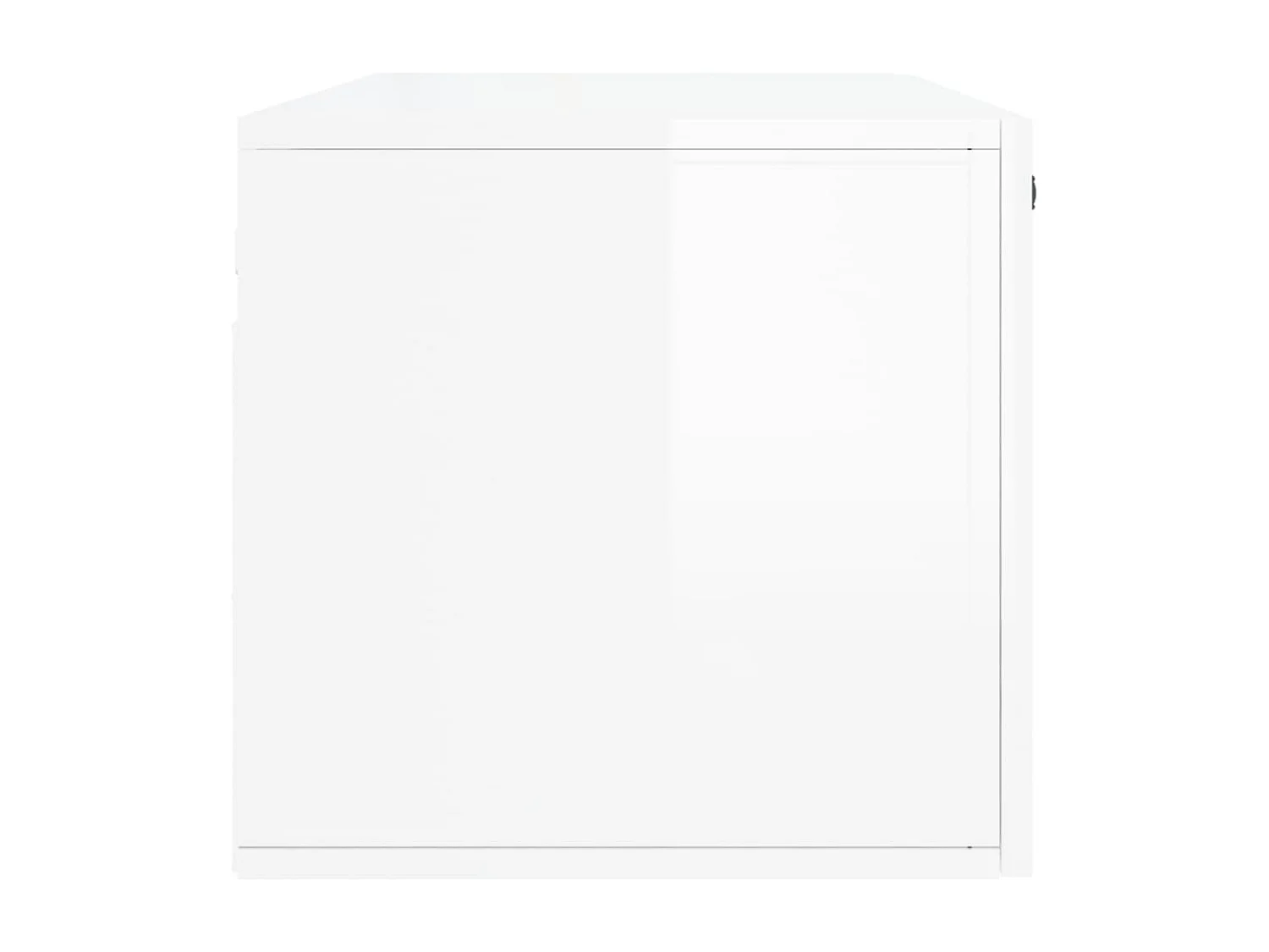 Armoire murale blanc brillant 100x36,5x35 cm bois d'ingénierie