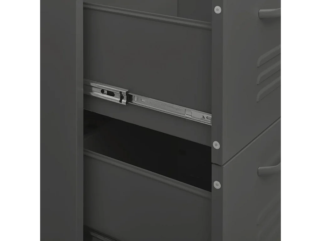 Armoire à tiroirs Anthracite 80x35x101,5 cm Acier