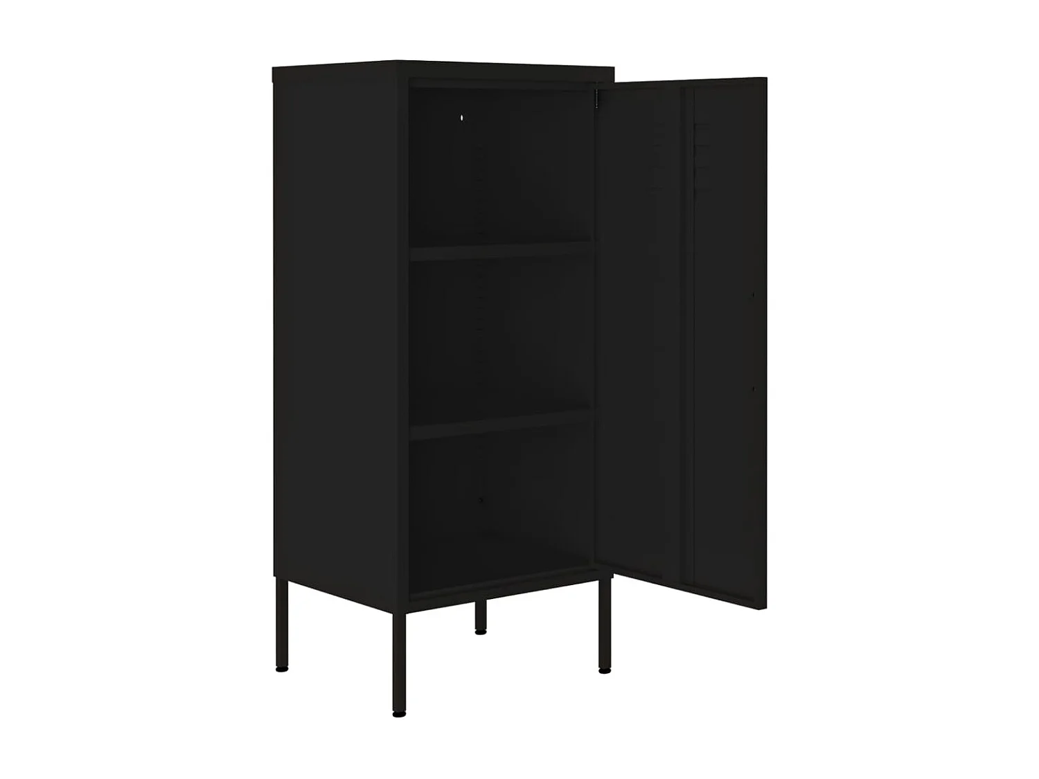 Armoire de rangement Noir 42,5x35x101,5 cm Acier