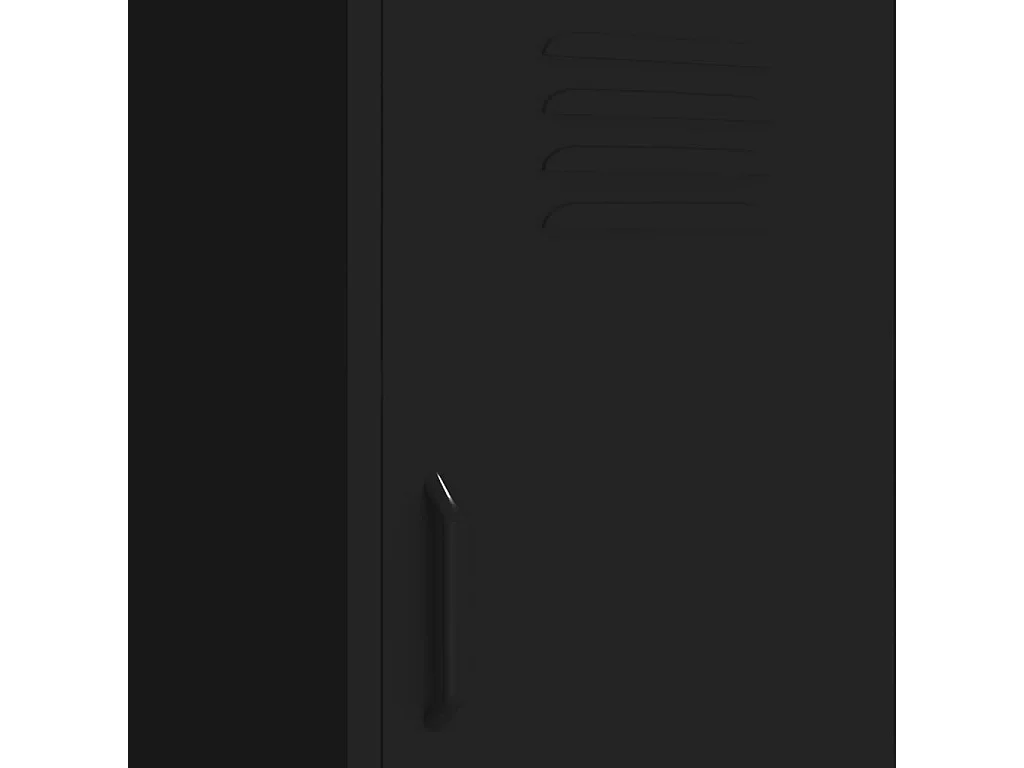 Armoire de rangement Noir 42,5x35x101,5 cm Acier