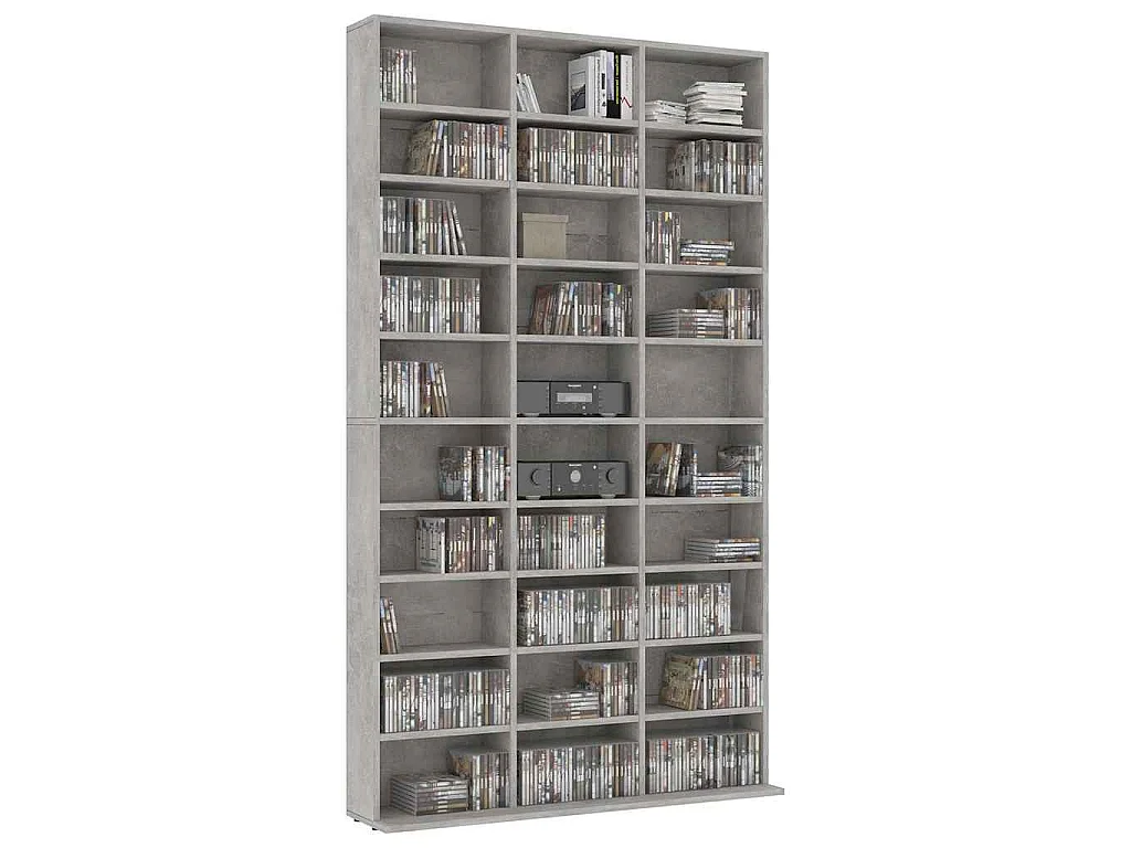 Mobile Porta TV Grigio Cemento 102x16x177,5 cm in Multistrato