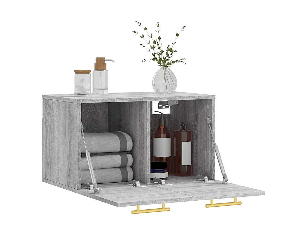 Armoire murale Sonoma gris 60x36,5x35 cm Bois d'ingénierie