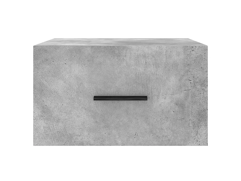 Tables de chevet murales 2 pcs gris béton 35x35x20 cm