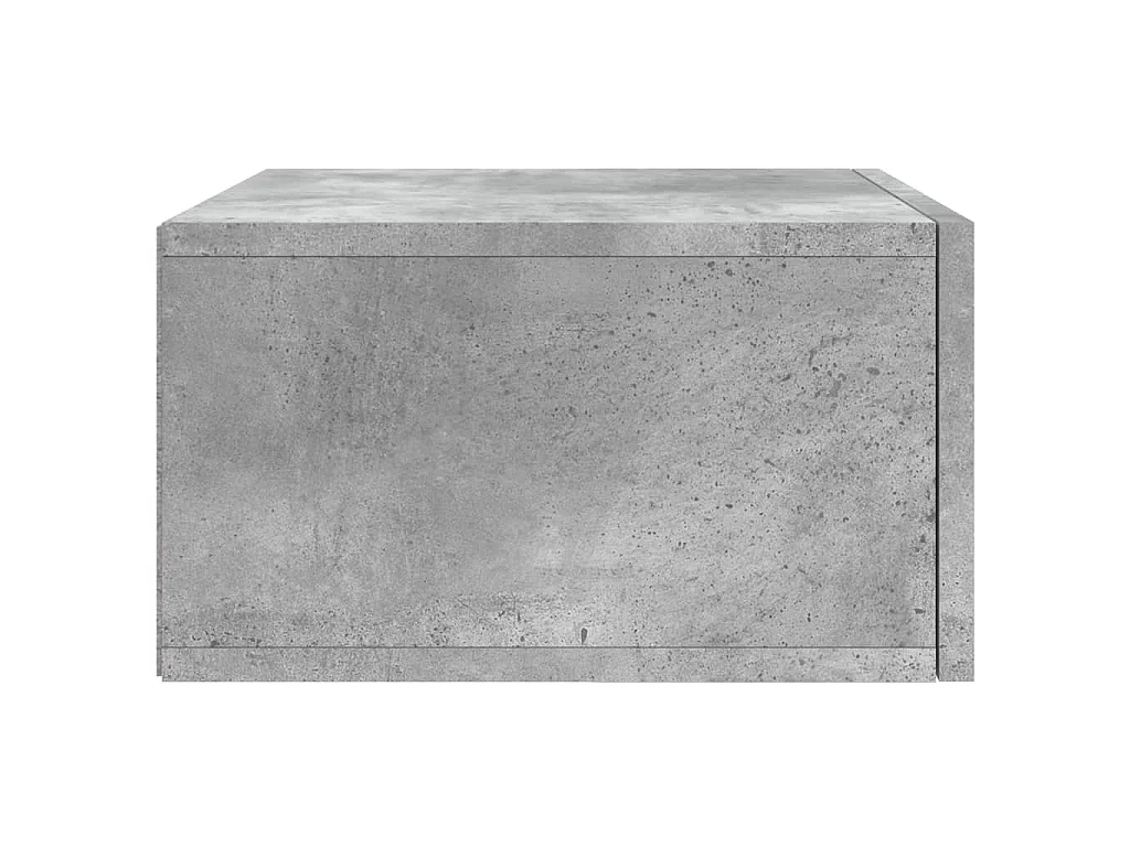 Tables de chevet murales 2 pcs gris béton 35x35x20 cm