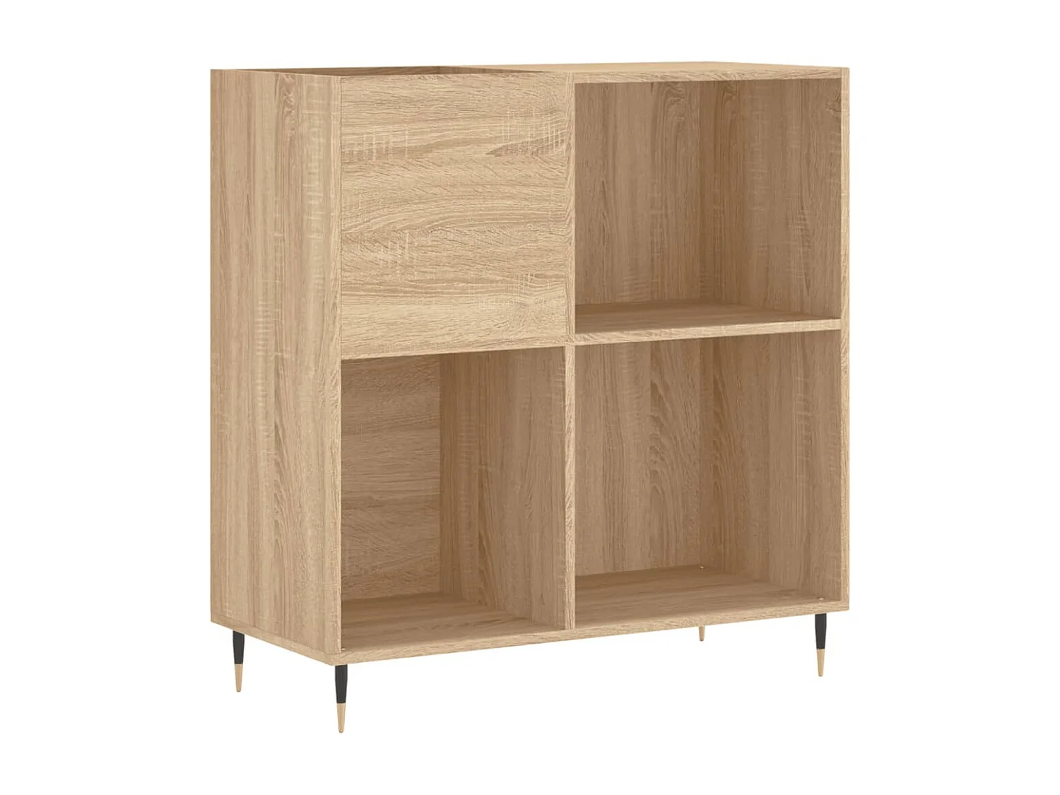 Armoire à disques chêne sonoma 84,5x38x89 cm bois d'ingénierie