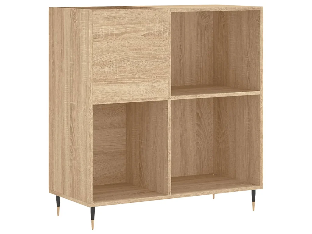 Armoire à disques chêne sonoma 84,5x38x89 cm bois d'ingénierie
