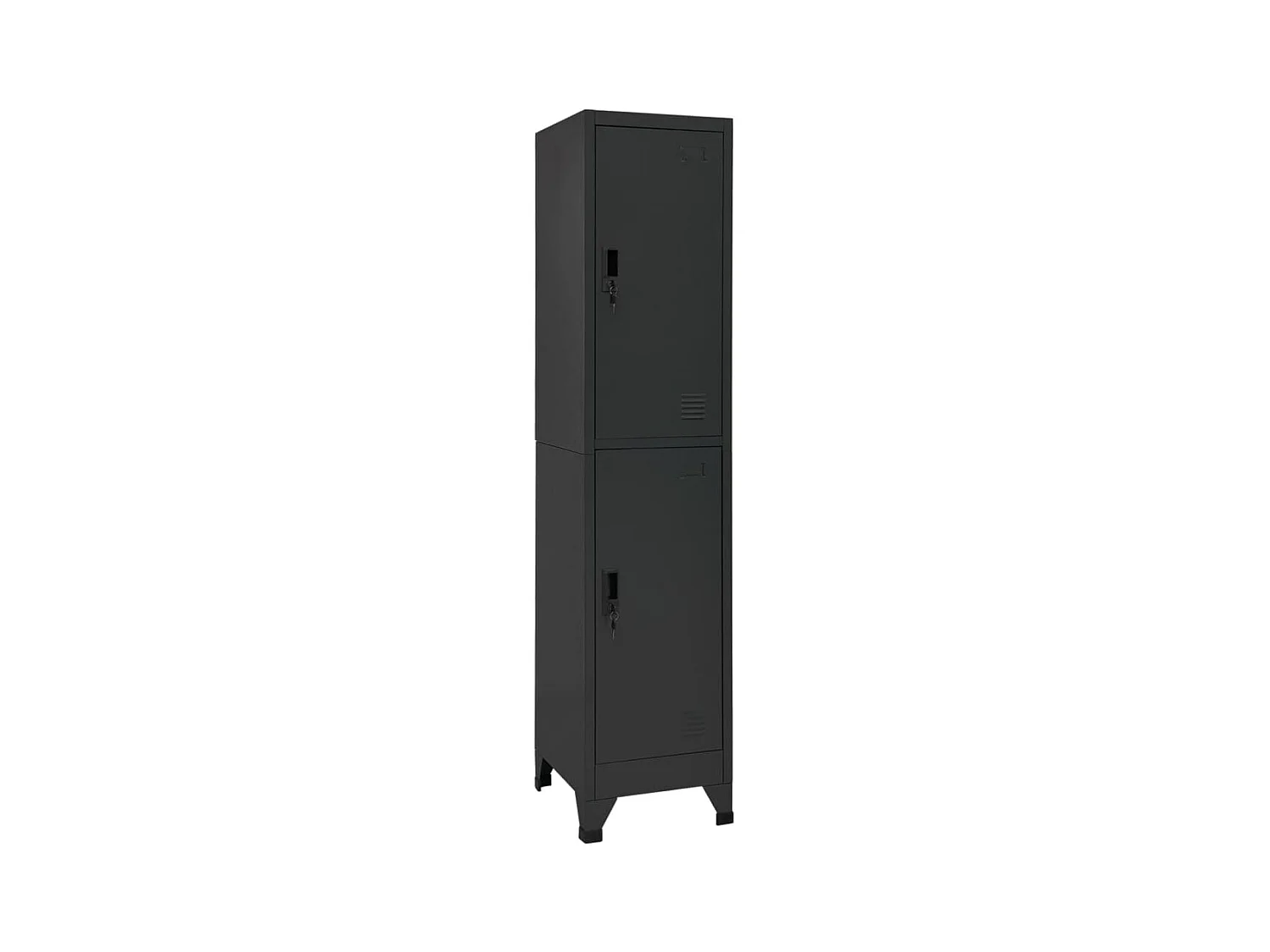 Lockerkast 38x45x180 cm staal antracietkleurig