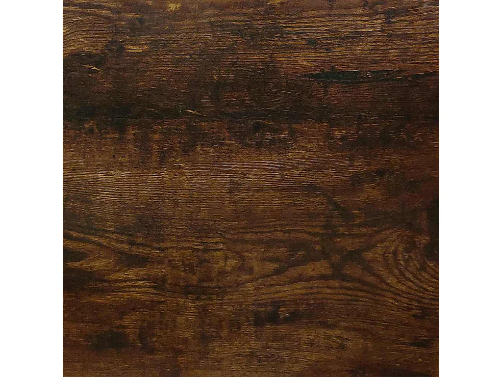Ladekast met wieltjes bewerkt hout gerookt eikenkleurig