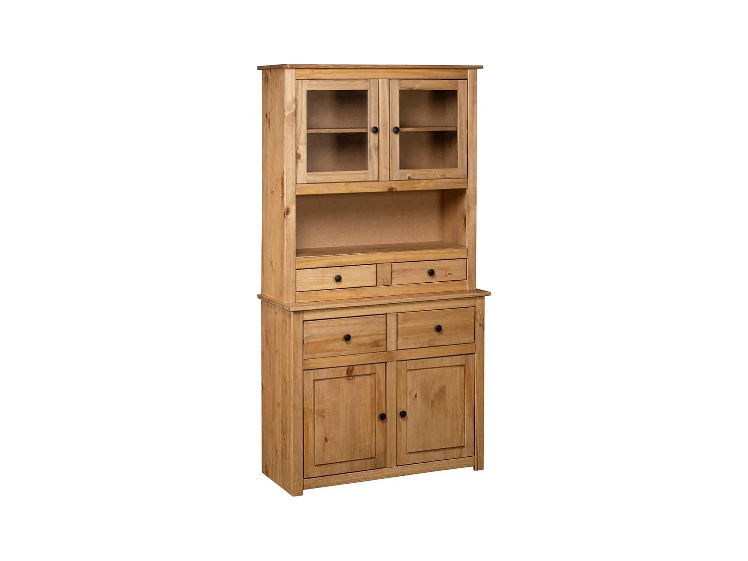 Hoge kast Panama Range 93x40,5x180 cm massief grenenhout