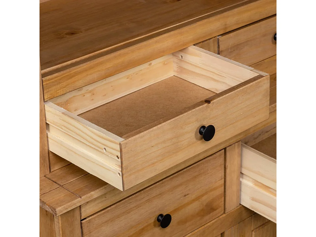 Buffet haut 93x40,5x180 cm Pin Gamme Panama