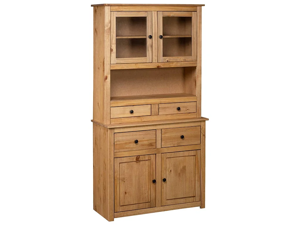 Buffet haut 93x40,5x180 cm Pin Gamme Panama