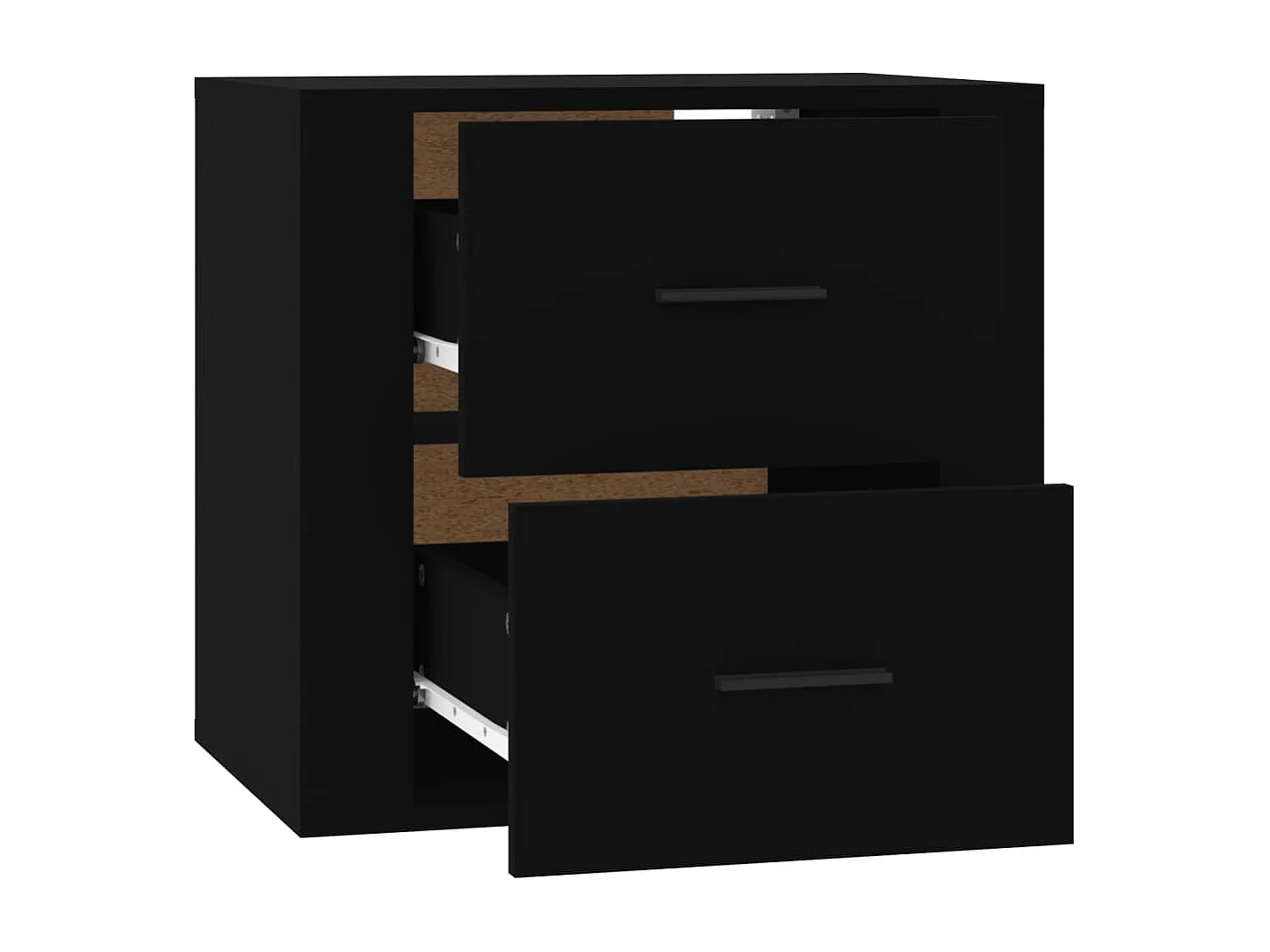 Table de chevet murale Noir 50x36x47 cm