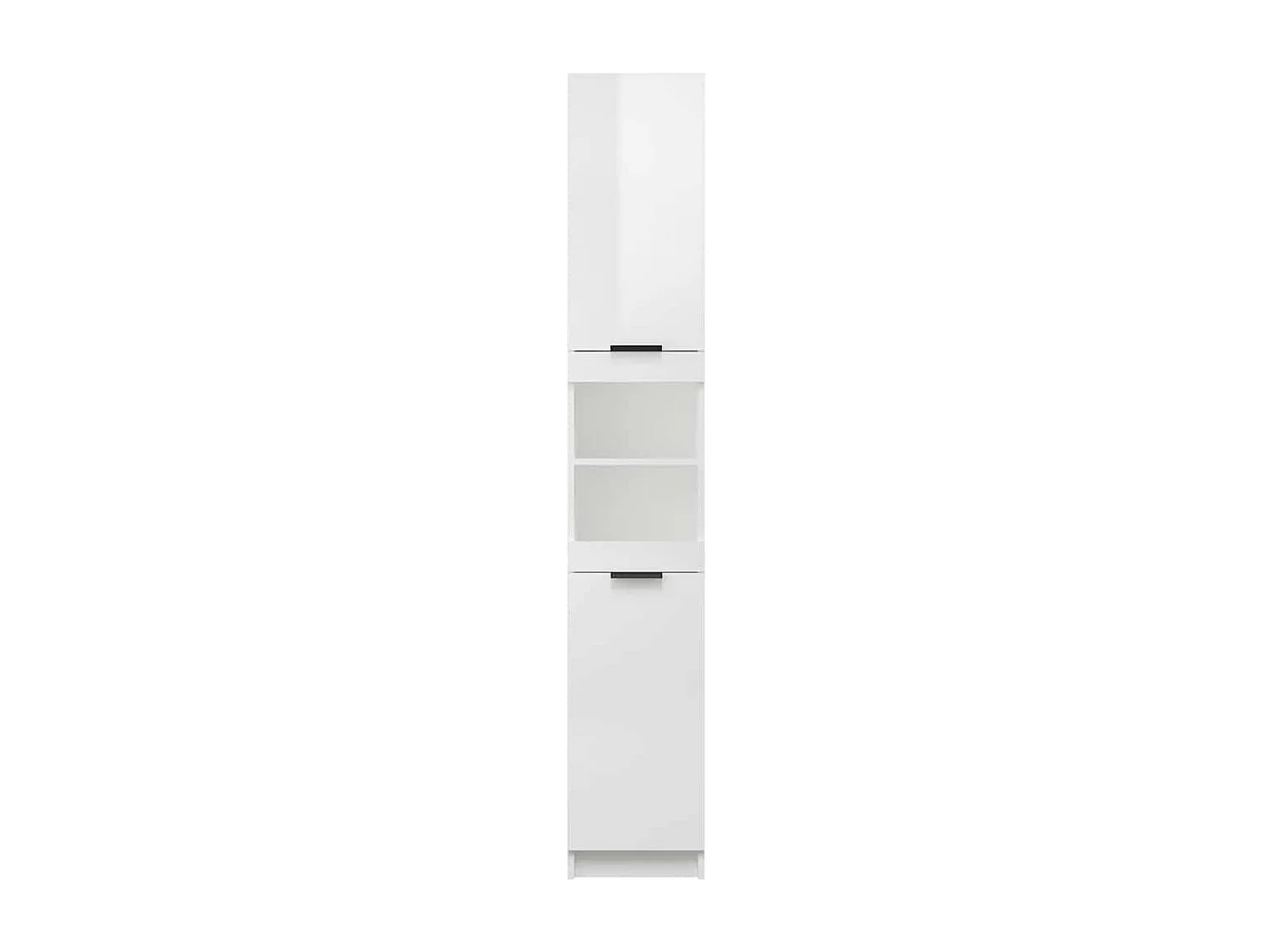 Armoire de salle de bain blanc brillant 32x34x188,5 cm
