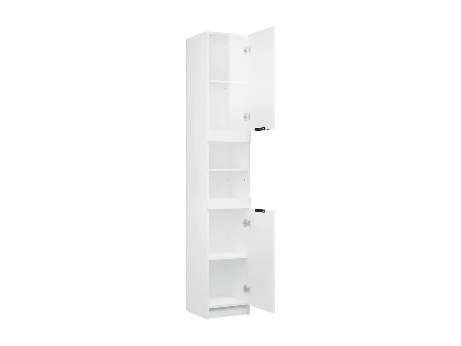 Armoire de salle de bain blanc brillant 32x34x188,5 cm