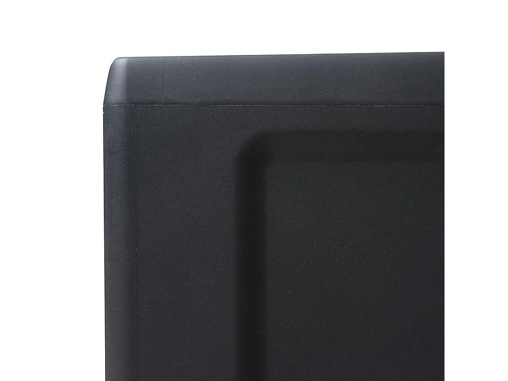 Armoire de rangement de jardin avec 3 étagères Noir