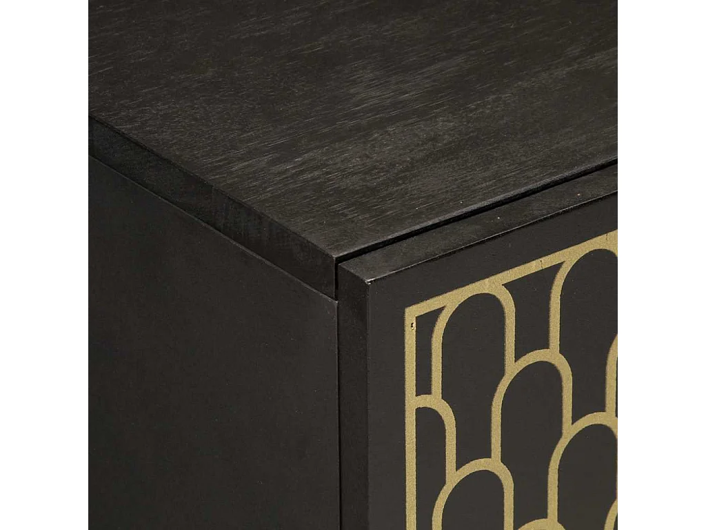 Armario auxiliar madera maciza de mango 60x33x75 cm