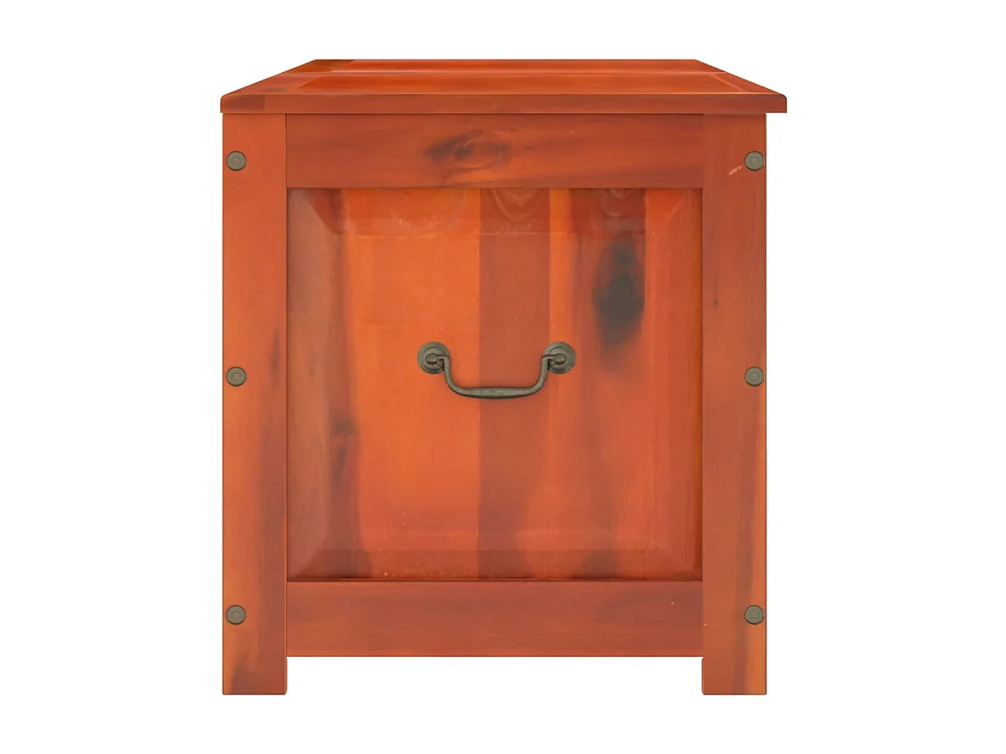 Opbergkist met deksel massief acaciahout bruin