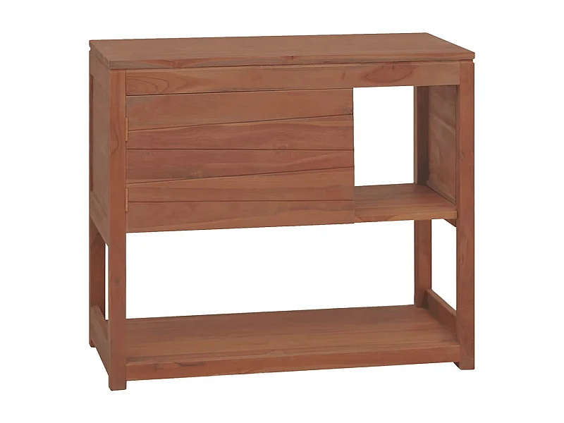 Armoire de salle de bain 85x40x75 cm bois de teck solide