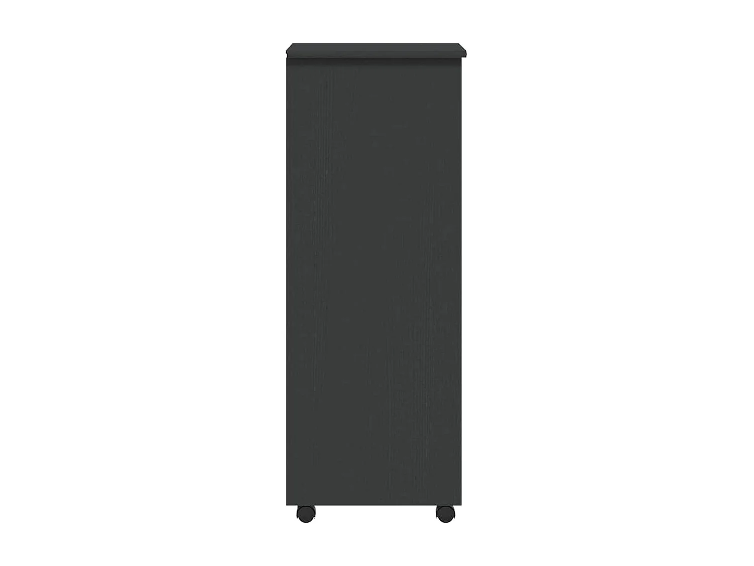 Armoire roulante avec tiroirs MOSS gris bois de pin solide