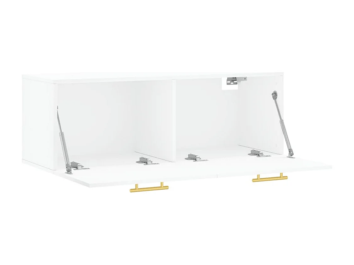 Mobile a Parete Bianco 100x36,5x35 cm in Legno Multistrato