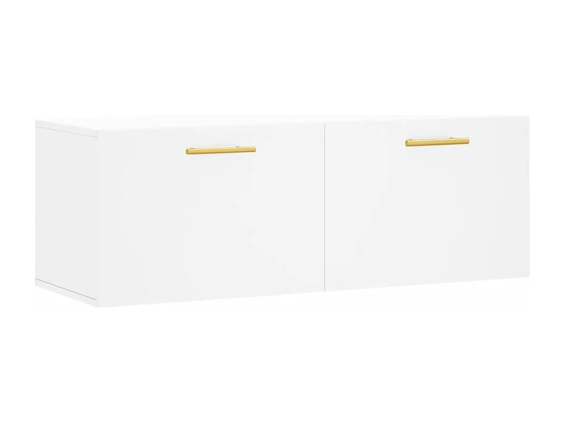 Armoire murale blanc 100x36,5x35 cm bois d'ingénierie