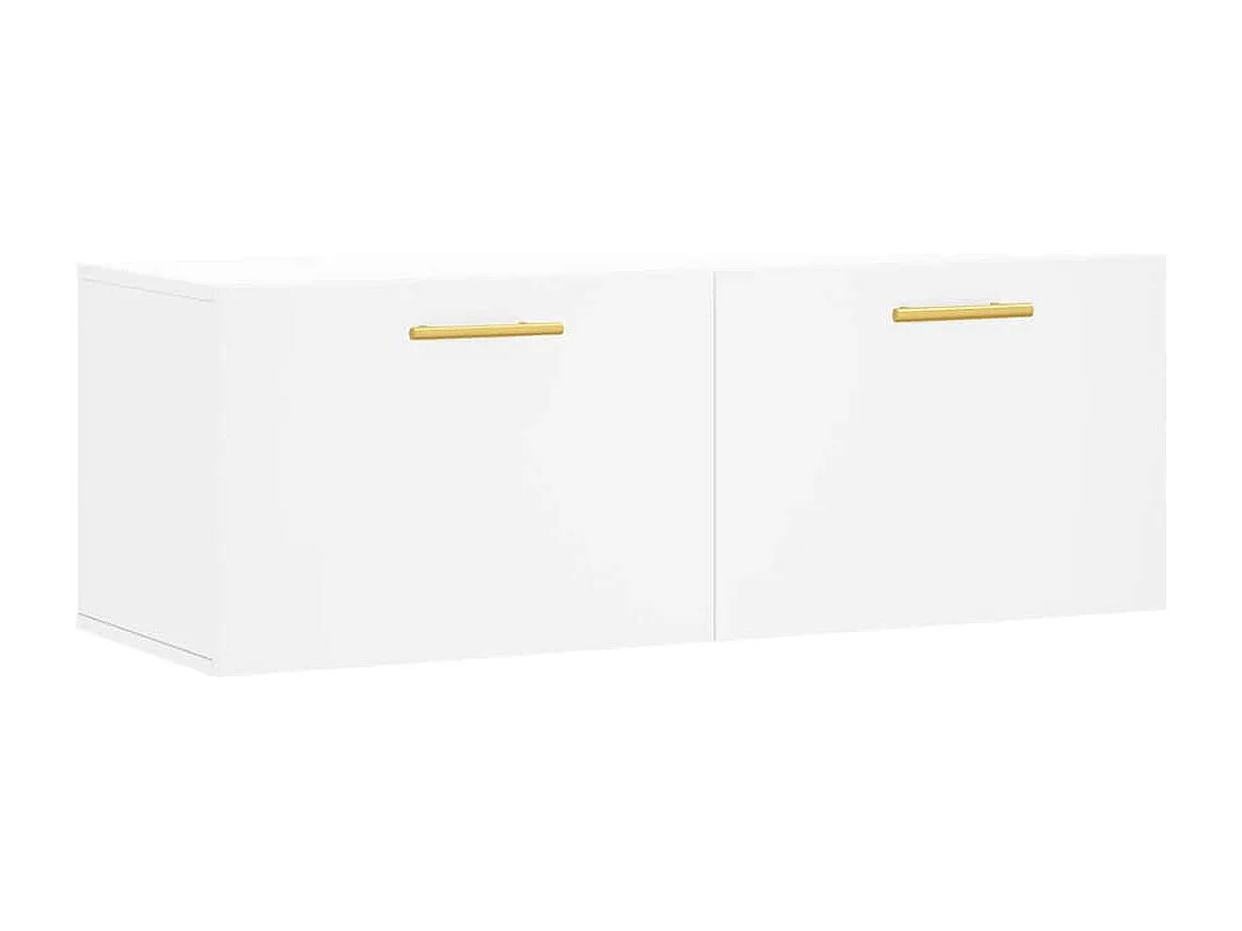 Armoire murale blanc 100x36,5x35 cm bois d'ingénierie