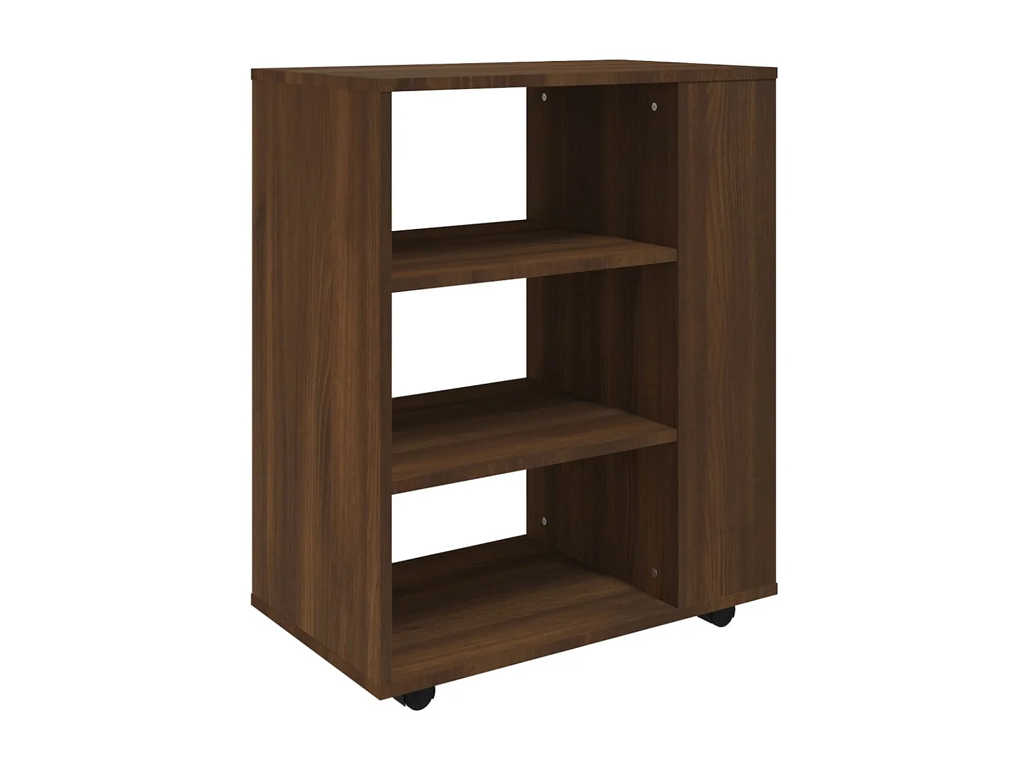 Rollschrank Braun Eichen-Optik 60x35x75 cm Holzwerkstoff