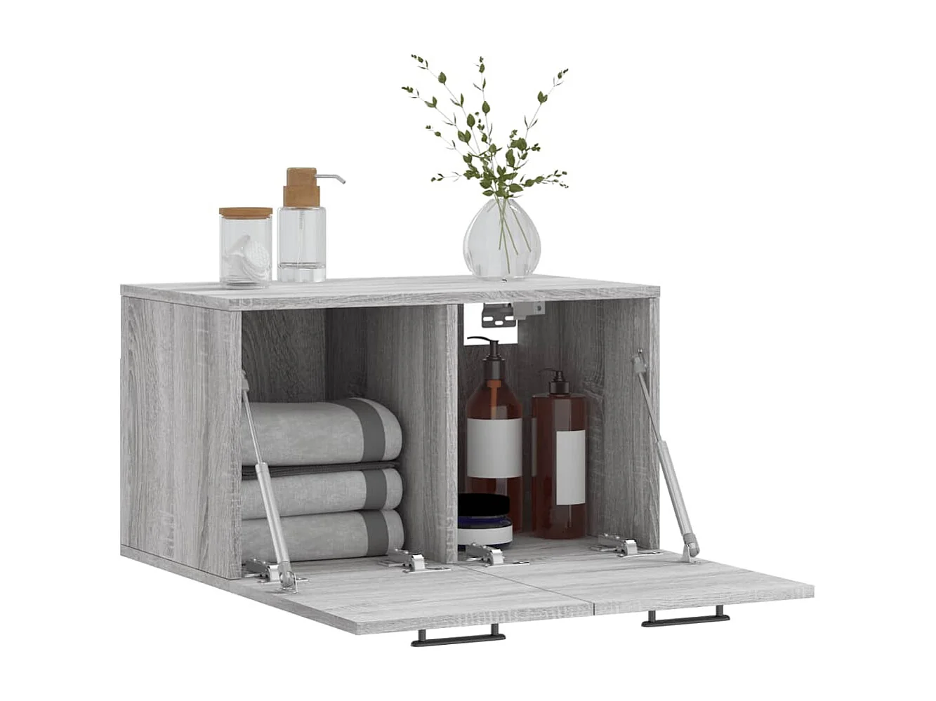 Armoire murale Sonoma gris 60x36,5x35 cm Bois d'ingénierie