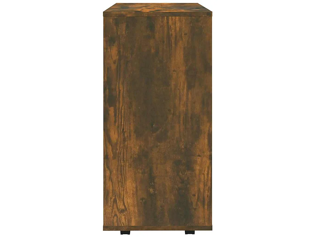 Armoire roulante Chêne fumé 60x35x75 cm Bois d'ingénierie