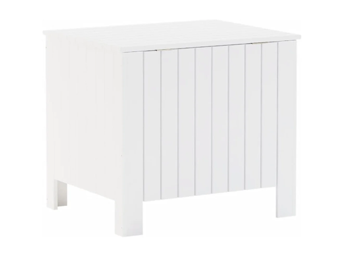 Opbergbox met deksel RANA 60x49x54 cm massief grenenhout wit