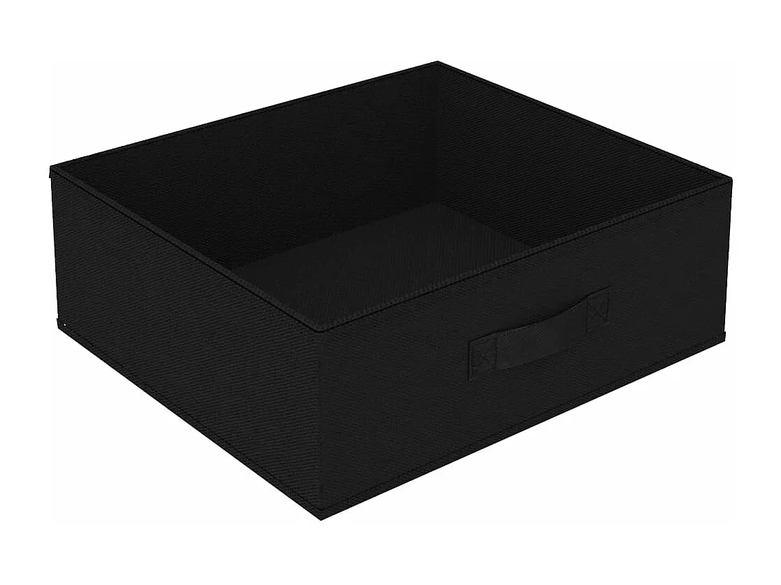 Aufbewahrungsregal mit 4 Stoffkörben Stahl Schwarz