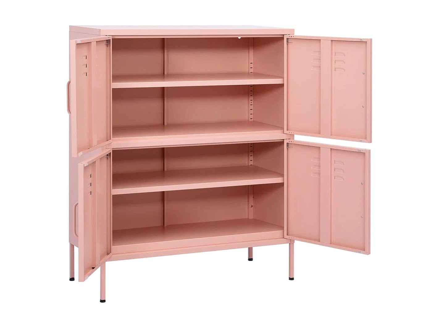 Armoire de rangement Rose 80x35x101,5 cm Acier