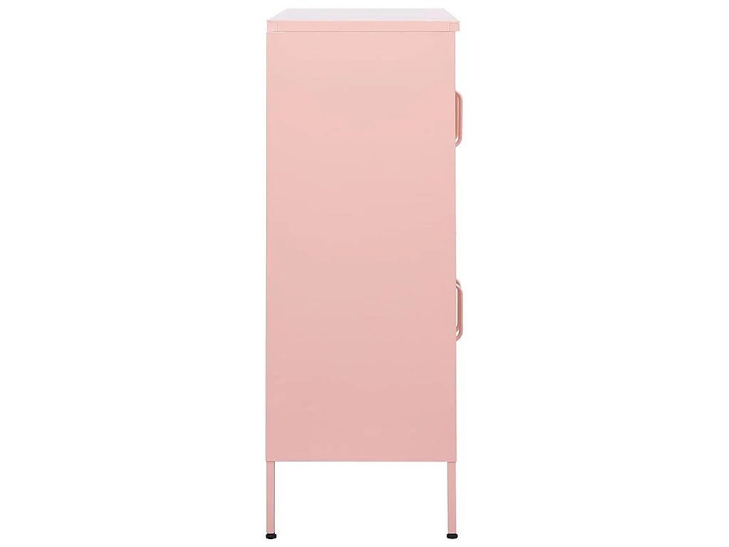 Armoire de rangement Rose 80x35x101,5 cm Acier