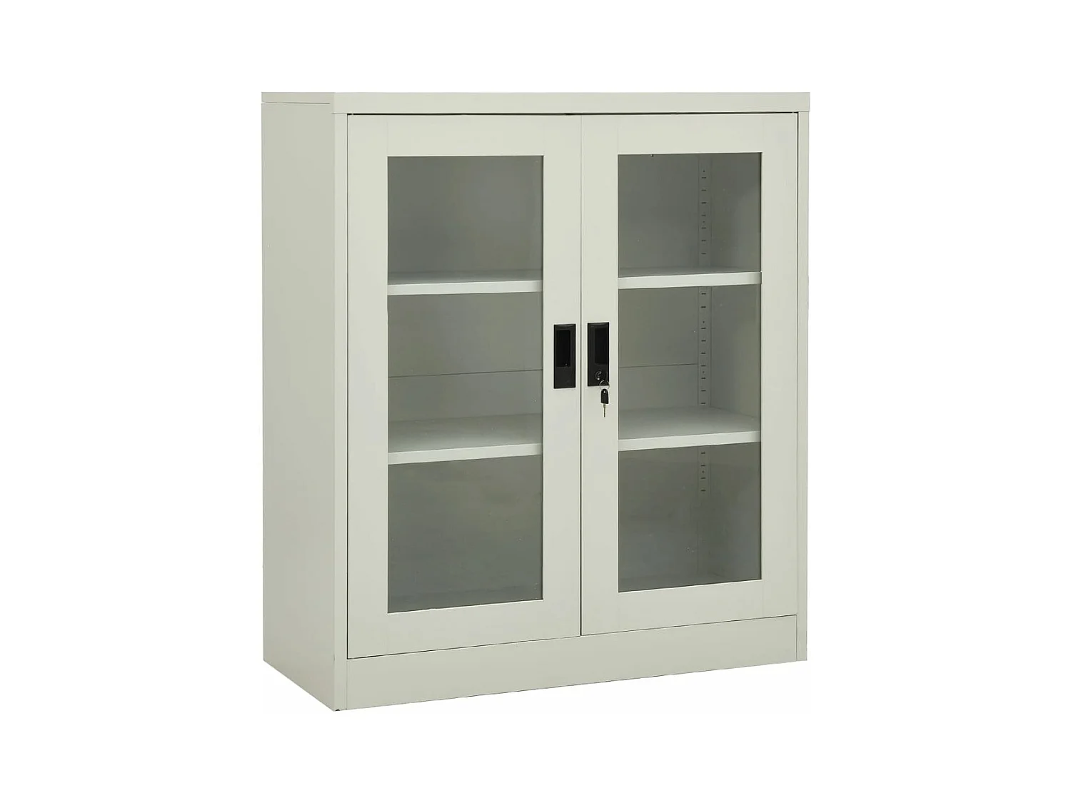 Armoire de bureau Gris clair 90x40x105 cm Acier