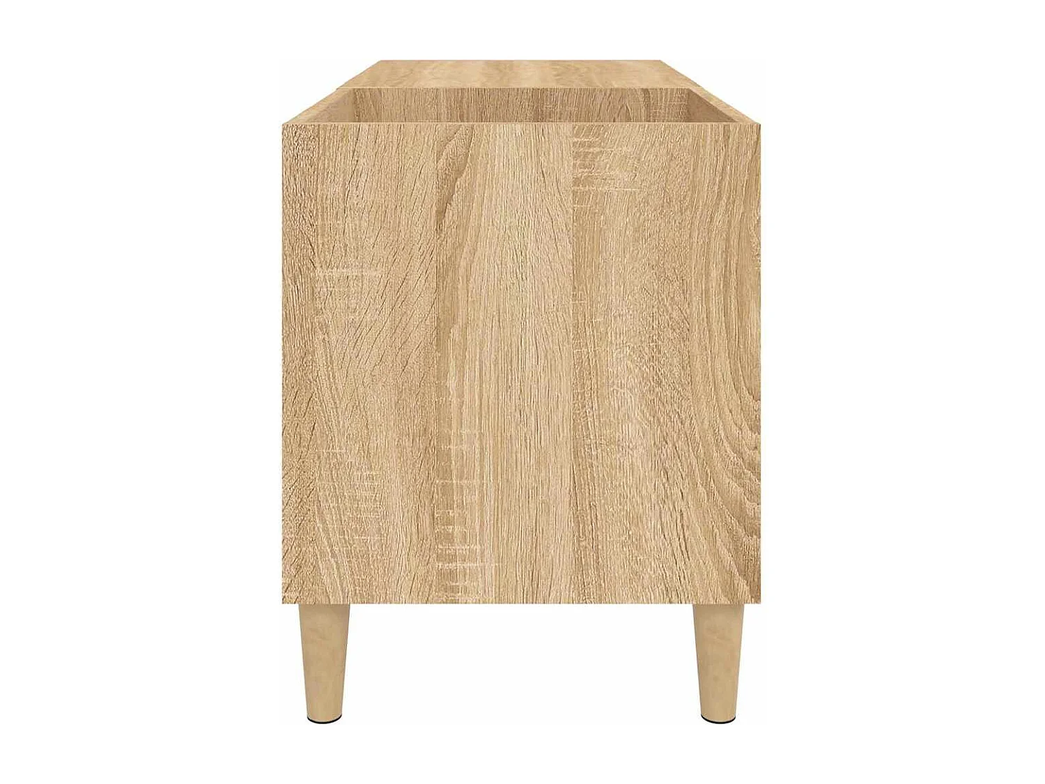 Mueble discos madera contrachapada roble sonoma 84,5x38x48 cm