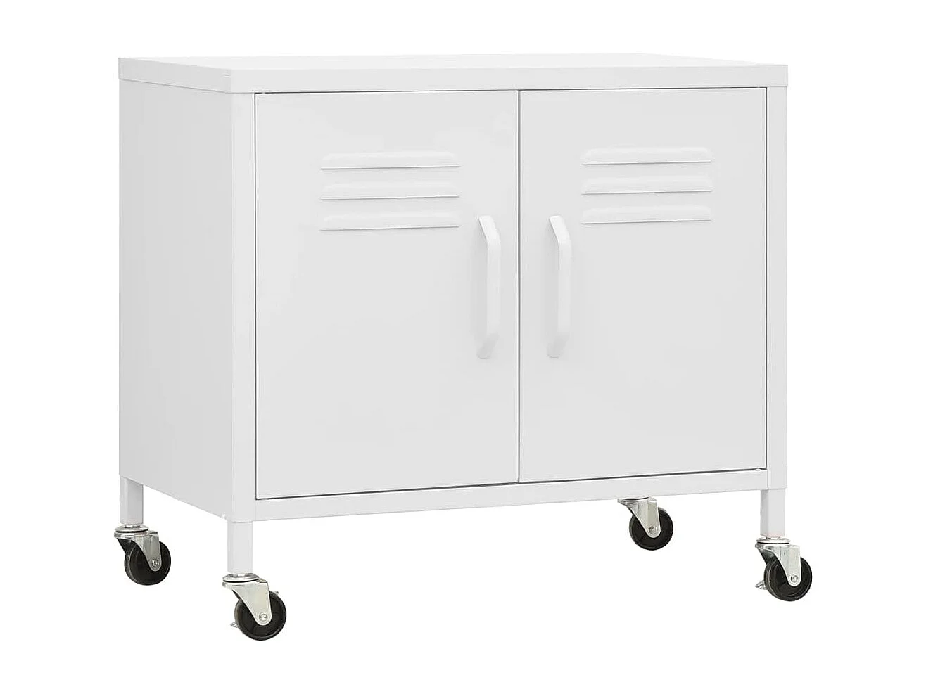 Armario de almacenamiento acero blanco 60x35x56 cm