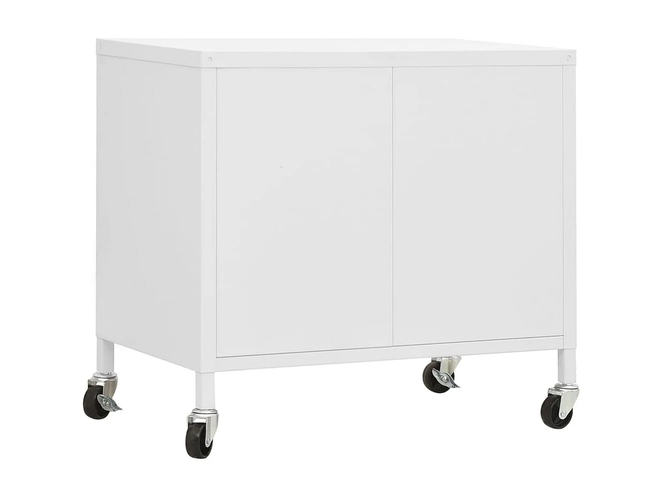 Armario de almacenamiento acero blanco 60x35x56 cm